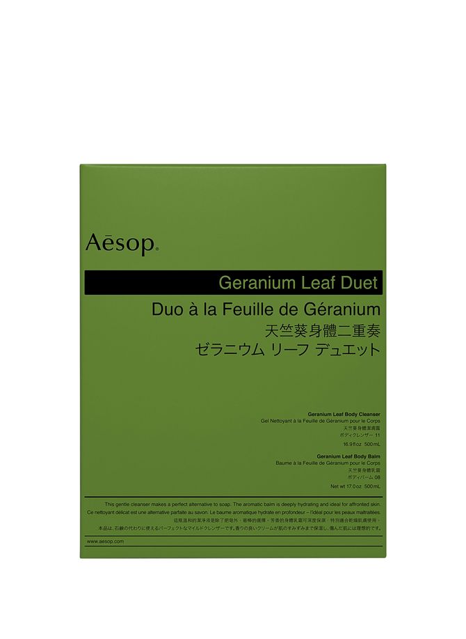Duo à la Feuille de Géranium AESOP