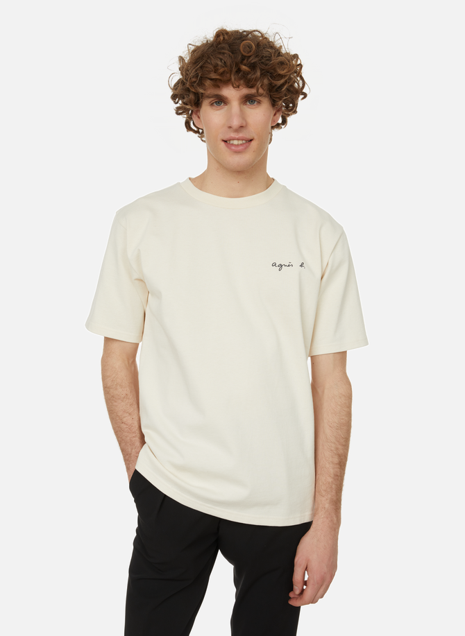 T-shirt col rond en coton AGNÈS B