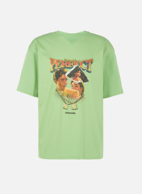 T-shirt with green printAHLUWALIA 