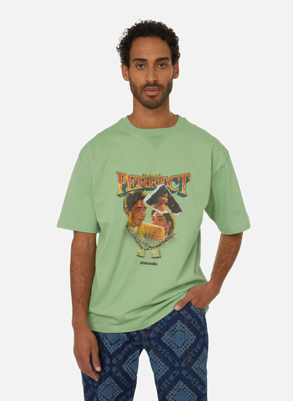 AHLUWALIA T-shirt avec imprimé Vert