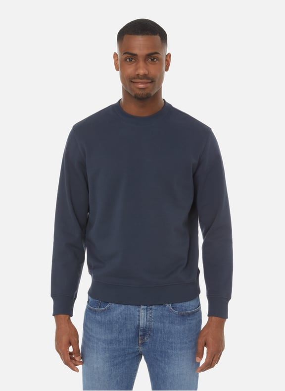 Pull col rond en coton organique Bleu by AIGLE AIGLE Pull col rond en coton organique Bleu