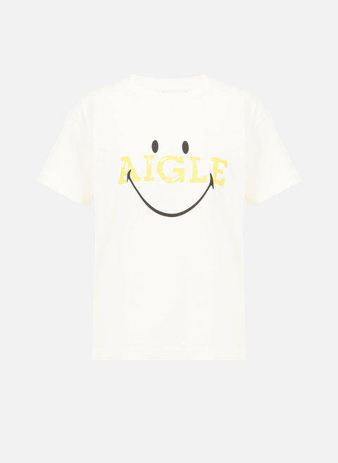 T-shirt Aigle x Smiley en coton BeigeAIGLE 