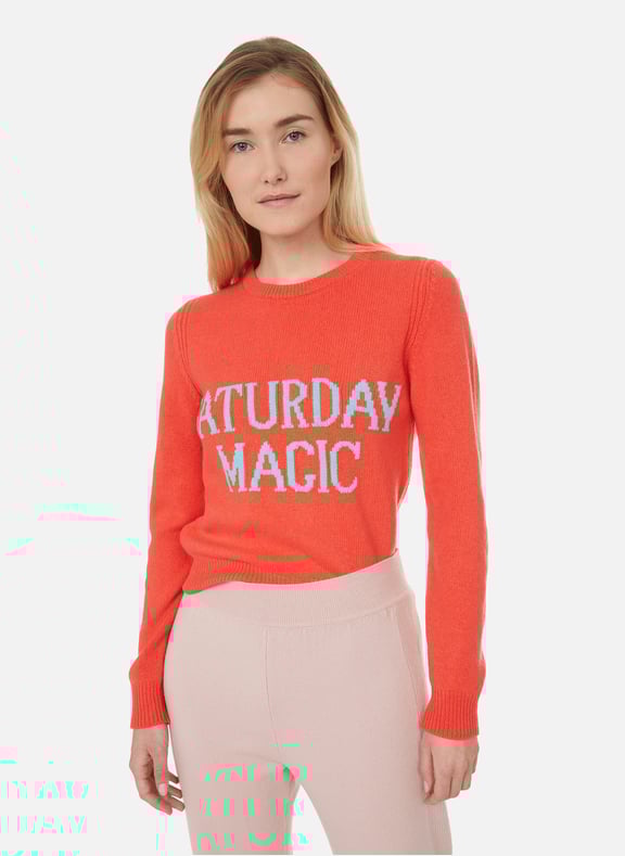 Pull en laine vierge et cachemire Rouge by ALBERTA FERRETTI ALBERTA FERRETTI Pull en laine vierge et cachemire Rouge