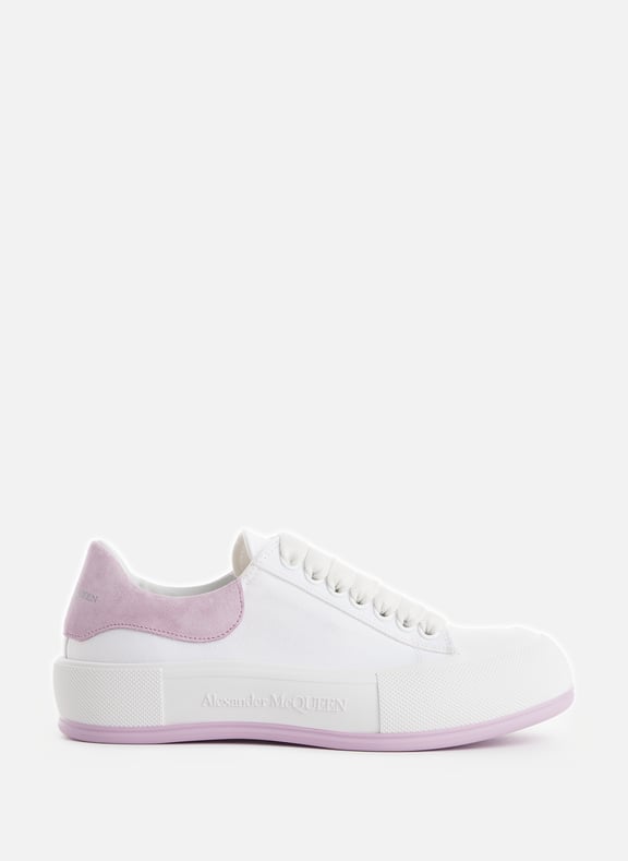 Baskets Deck en coton Blanc by ALEXANDER MCQUEEN ALEXANDER MCQUEEN Baskets Deck en coton Blanc