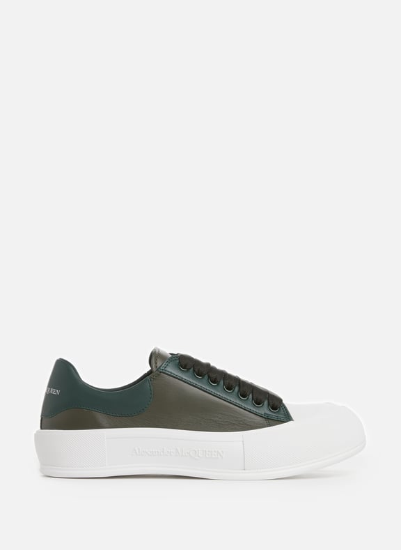Baskets Joey en cuir Vert by ALEXANDER MCQUEEN ALEXANDER MCQUEEN Baskets Joey en cuir Vert