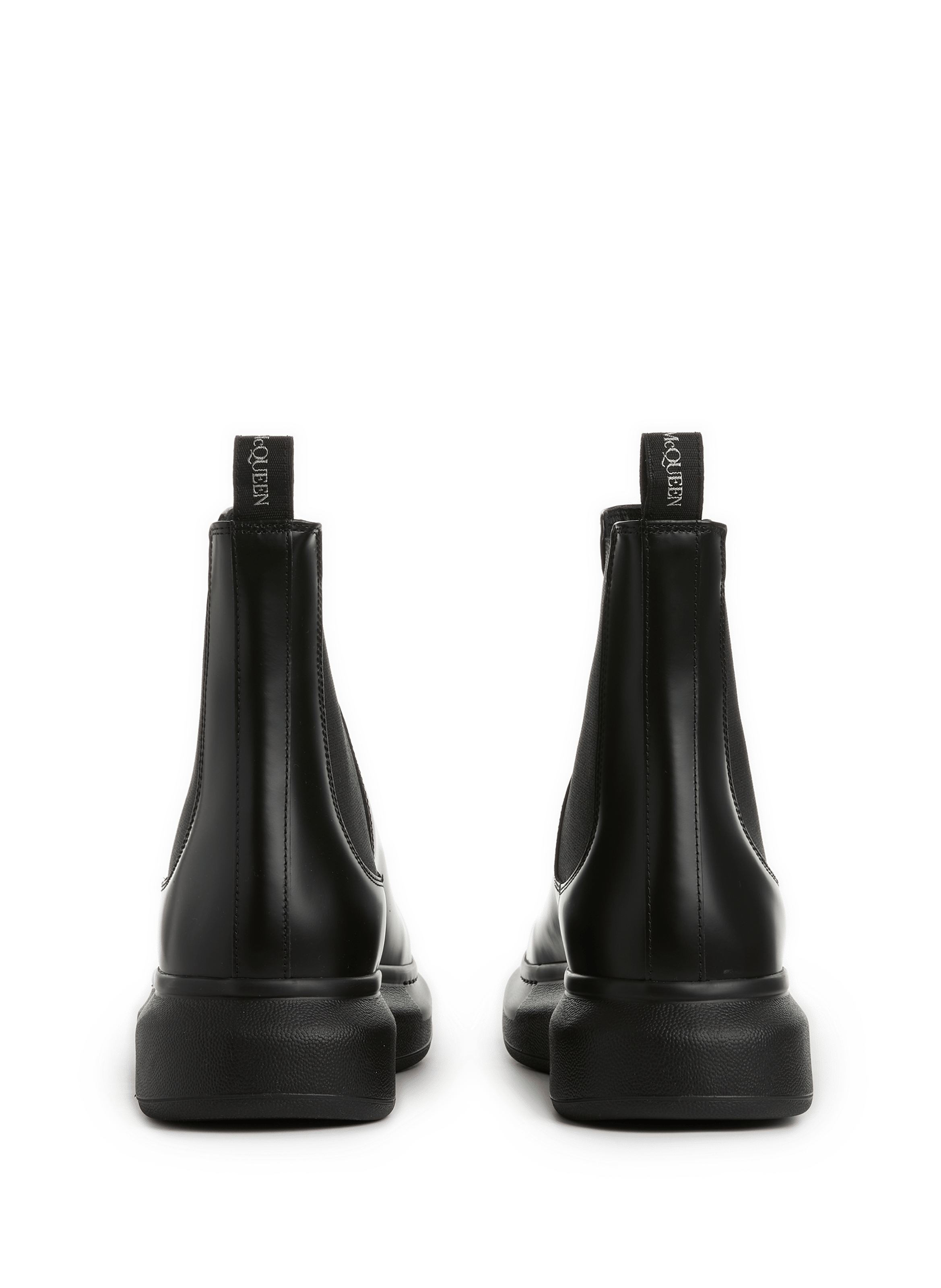 Bottines Tread Alexander Mcqueen Cuir Noir