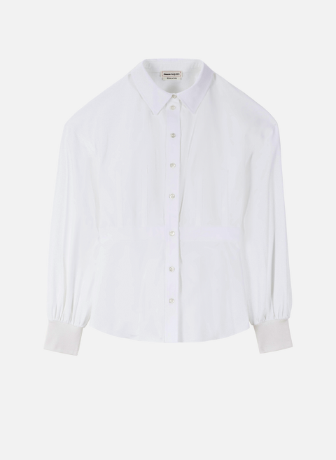 قميص أبيض مناسب ألكسندر ماكوين 