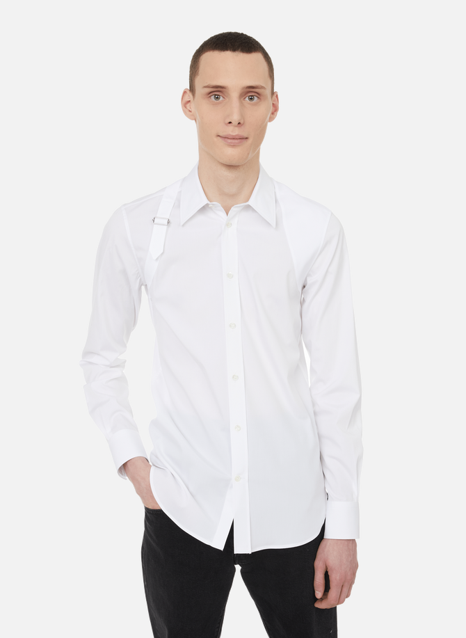 ALEXANDER MCQUEEN cotton poplin harness shirt