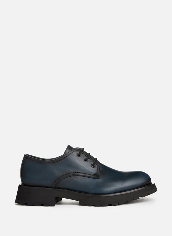Derbies à semelles crantées Gris by ALEXANDER MCQUEEN ALEXANDER MCQUEEN Derbies à semelles crantées Gris