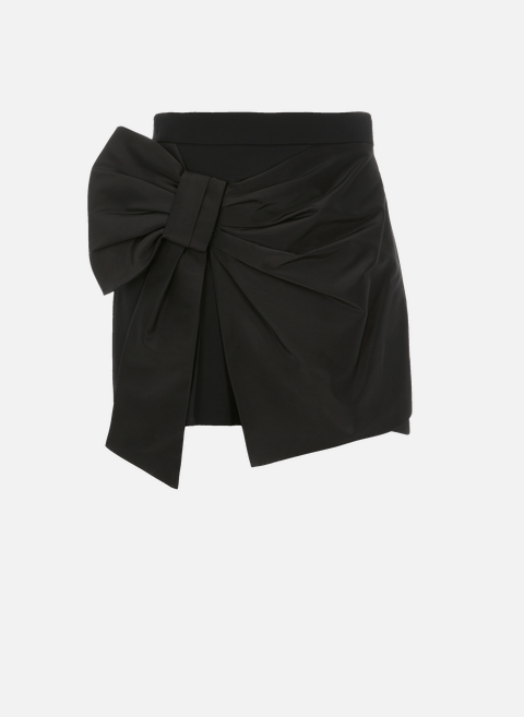High-waisted bow skirt BlackALEXANDER MCQUEEN 