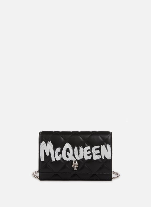Mini Sac Skull en cuir Noir by ALEXANDER MCQUEEN ALEXANDER MCQUEEN Mini Sac Skull en cuir Noir