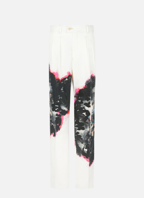 Pantalon imprimé en coton MulticoloreALEXANDER MCQUEEN 