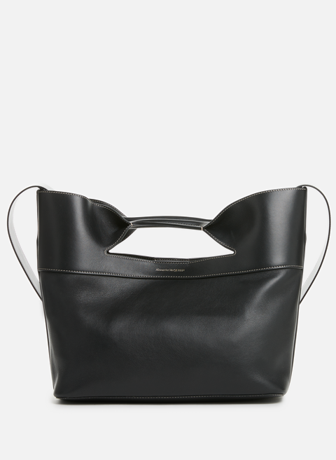 Small The Bow bag in Black leatherALEXANDER MCQUEEN 