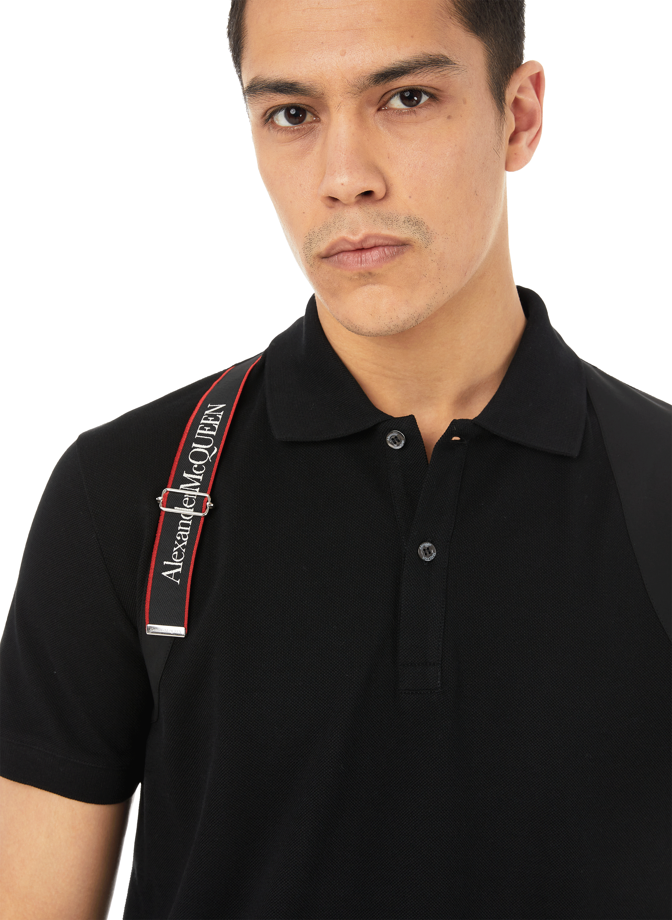 Homme Vêtements T-shirts Polos Polo Coton Alexander McQueen pour homme en coloris Noir 
