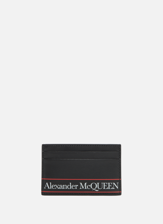 حامل البطاقة الجلدية ALEXANDER MCQUEEN