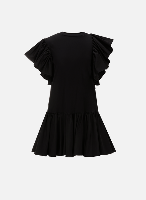 فستان من القطن باللون الأسود من ألكسندر ماكوين 