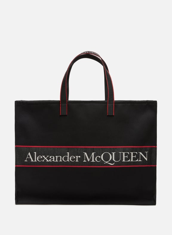 Sac cabas en demin Noir by ALEXANDER MCQUEEN ALEXANDER MCQUEEN Sac cabas en demin Noir