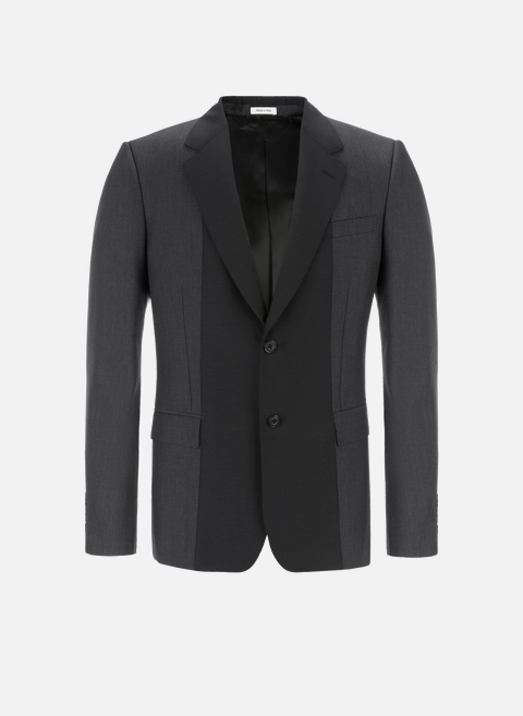 Suit jacket with inserts GrayALEXANDER MCQUEEN 