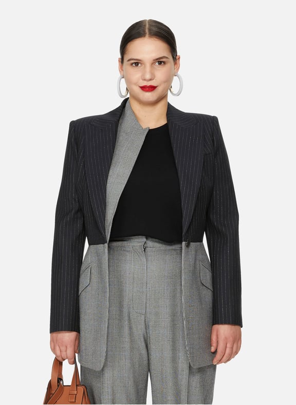 Veste en laine effet patchwork Multicolore by ALEXANDER MCQUEEN ALEXANDER MCQUEEN Veste en laine effet patchwork Multicolore