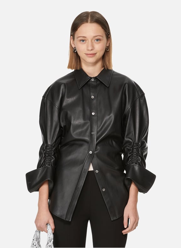 Chemise en cuir Noir by ALEXANDER WANG ALEXANDER WANG Chemise en cuir Noir