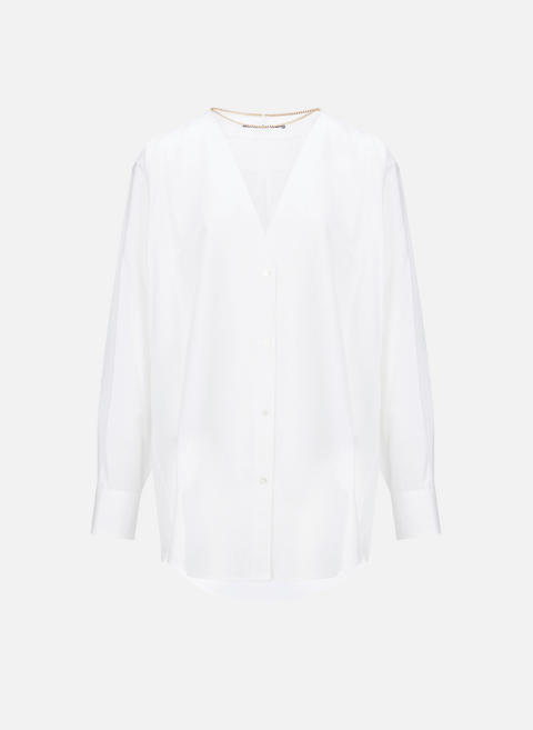 Eco-friendly fabric blend shirt WhiteALEXANDER WANG 