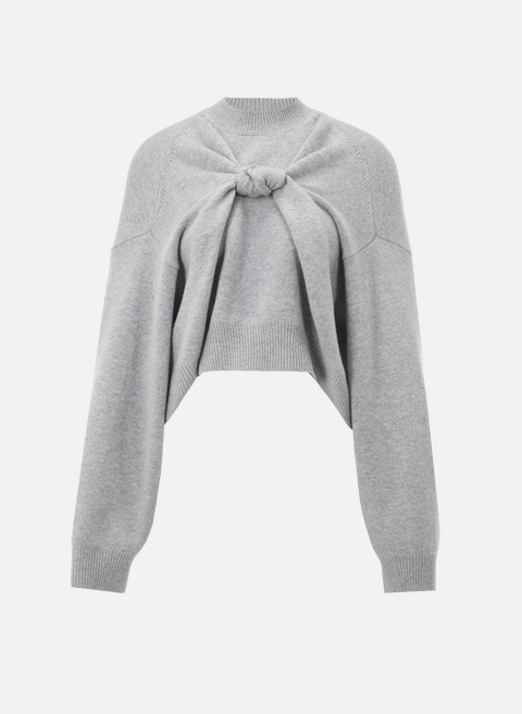 Gray wool and cashmere blend sweaterALEXANDER WANG 