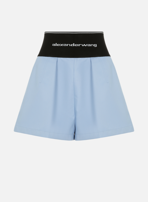 Safari-Shorts aus Baumwollmischung BlauALEXANDER WANG 