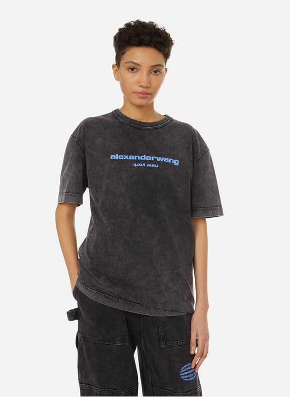 T-shirt effet jean Gris by ALEXANDER WANG ALEXANDER WANG T-shirt effet jean Gris