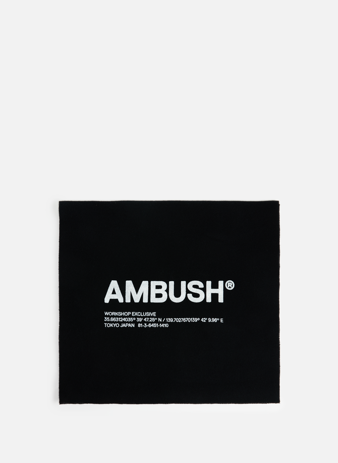 Echarpe logotypée en laine AMBUSH