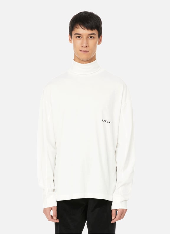 T-shirt col montant avec logo Blanc by AMBUSH AMBUSH T-shirt col montant avec logo Blanc
