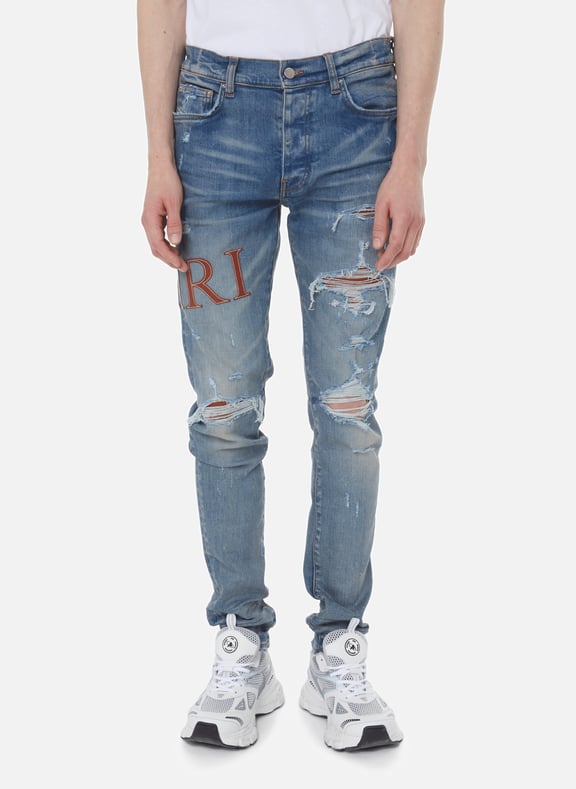 Jean en denim extensible Bleu by AMIRI AMIRI Jean en denim extensible Bleu