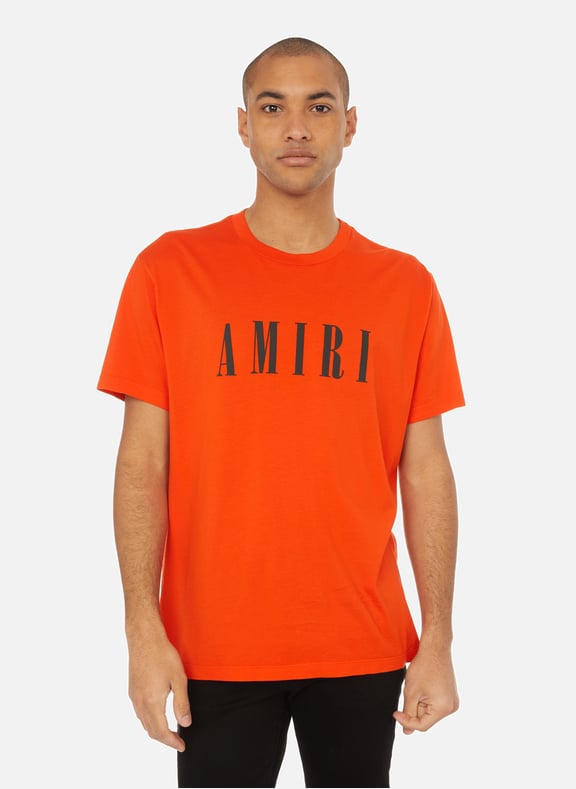 T-shirt à logo en coton Orange by AMIRI AMIRI T-shirt à logo en coton Orange