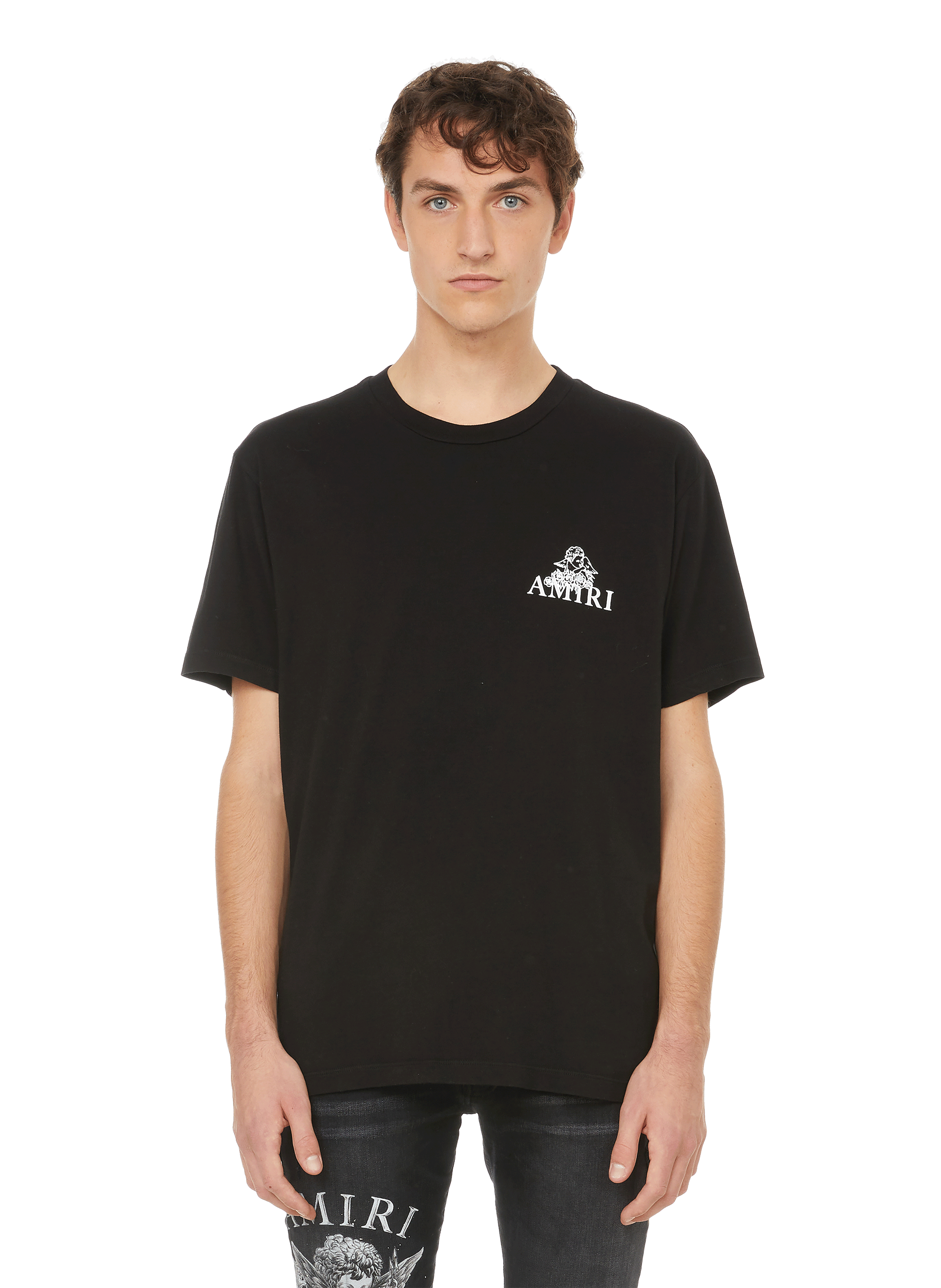 Chemise En Soie Amiri Homme - Taille XL - Modèle Boutonné Noir - Neuf Sans Étiquettes