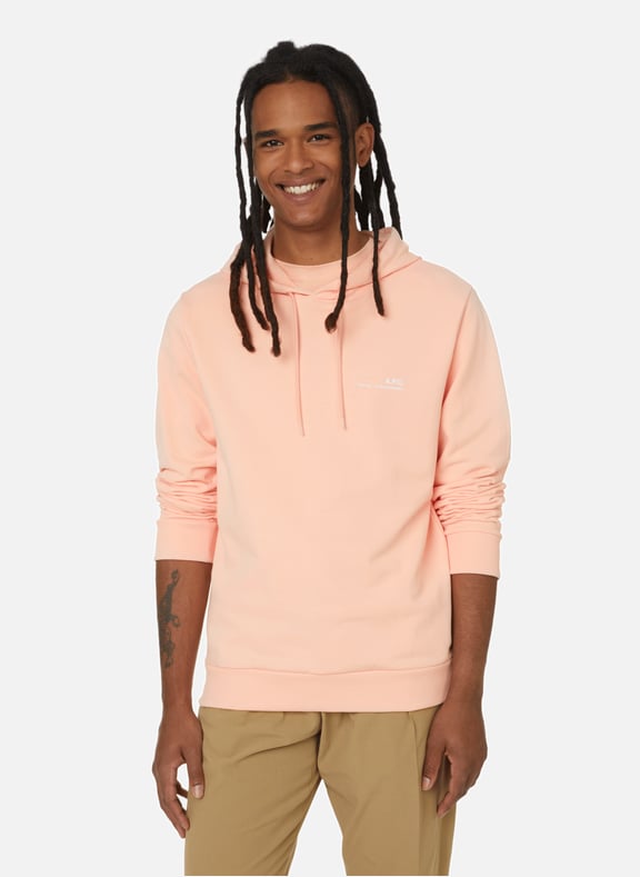 Hoodie en coton Rose by A.P.C. A.P.C. Hoodie en coton Rose