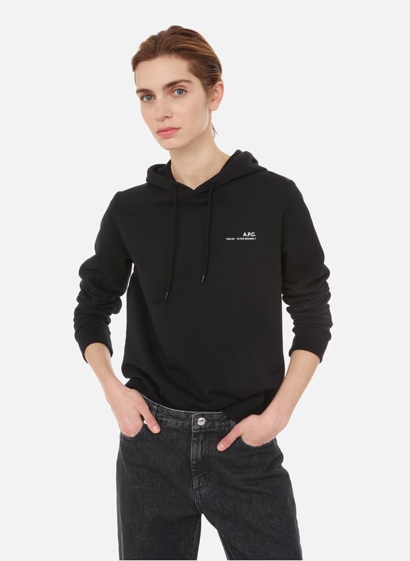 Hoodie en coton Noir by A.P.C. A.P.C. Hoodie en coton Noir