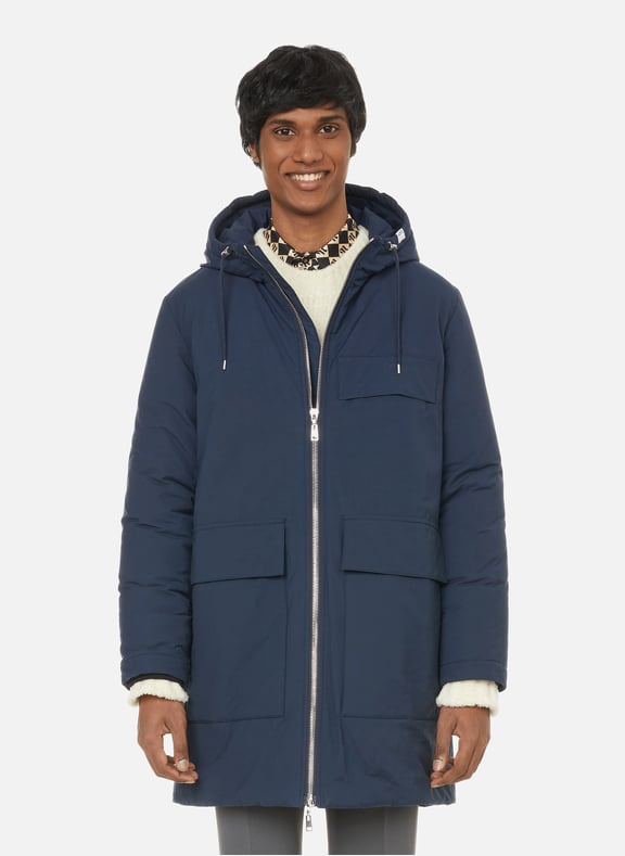 Parka Tristan en coton technique mélangé Bleu by A.P.C. A.P.C. Parka Tristan en coton technique mélangé Bleu