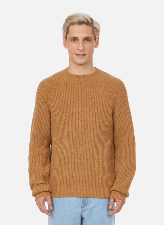 Pull en coton et laine mélangés Marron by A.P.C. A.P.C. Pull en coton et laine mélangés Marron