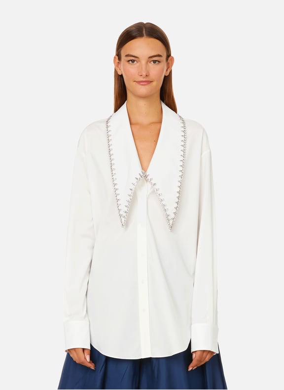 Chemise à strass Blanc by AREA AREA Chemise à strass Blanc