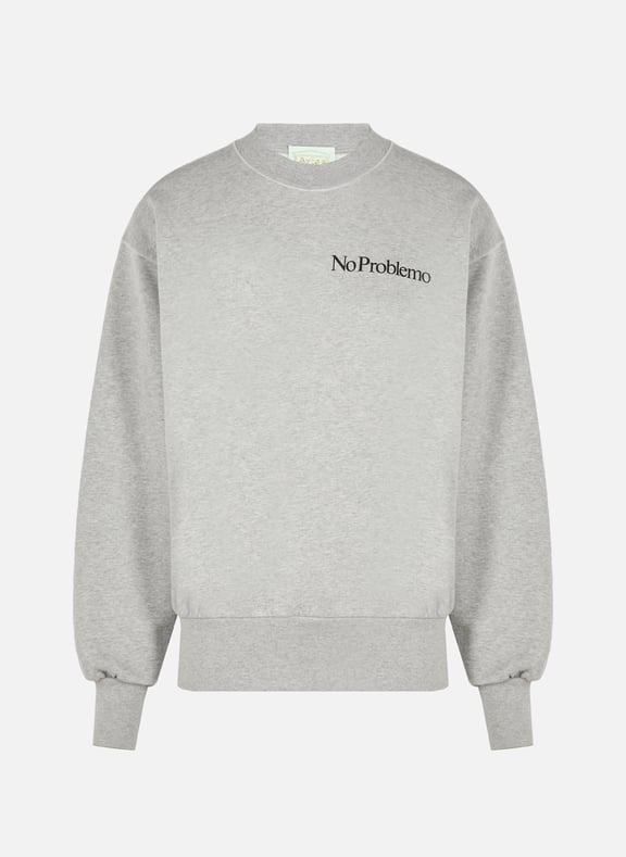 Sweatshirt mini No Problemo en coton Gris by ARIES ARIES Sweatshirt mini No Problemo en coton Gris