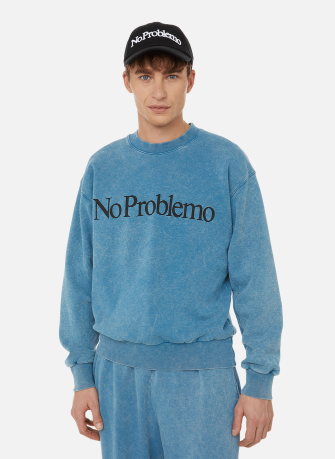 Sweatshirt No Problemo en coton ARIES