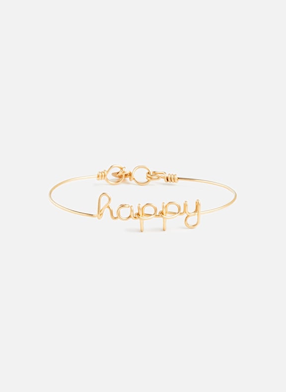 Bracelet happy Doré by ATELIER PAULIN ATELIER PAULIN Bracelet happy Doré
