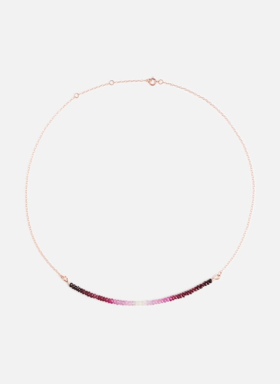 Collier de rubis à chaîne fine Rose by ATELIER PAULIN ATELIER PAULIN Collier de rubis à chaîne fine Rose