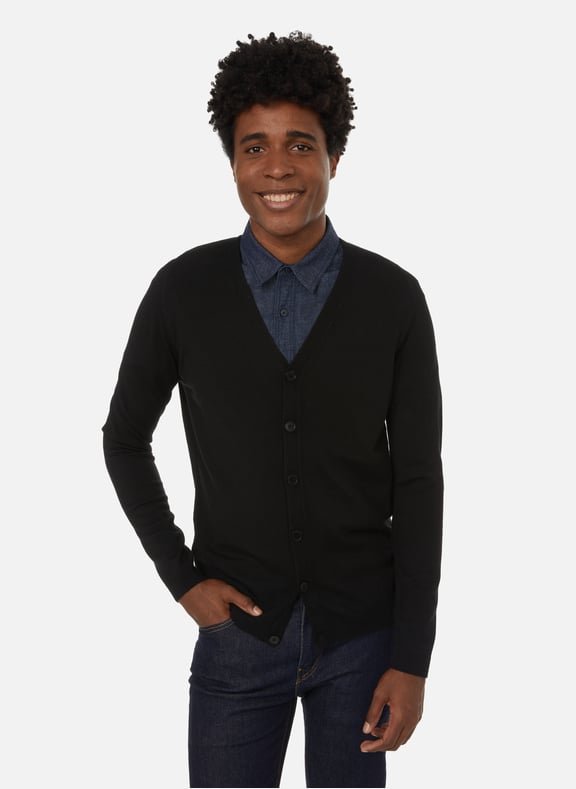 Cardigan en laine mérinos Multicolore by AU PRINTEMPS PARIS AU PRINTEMPS PARIS Cardigan en laine mérinos Multicolore