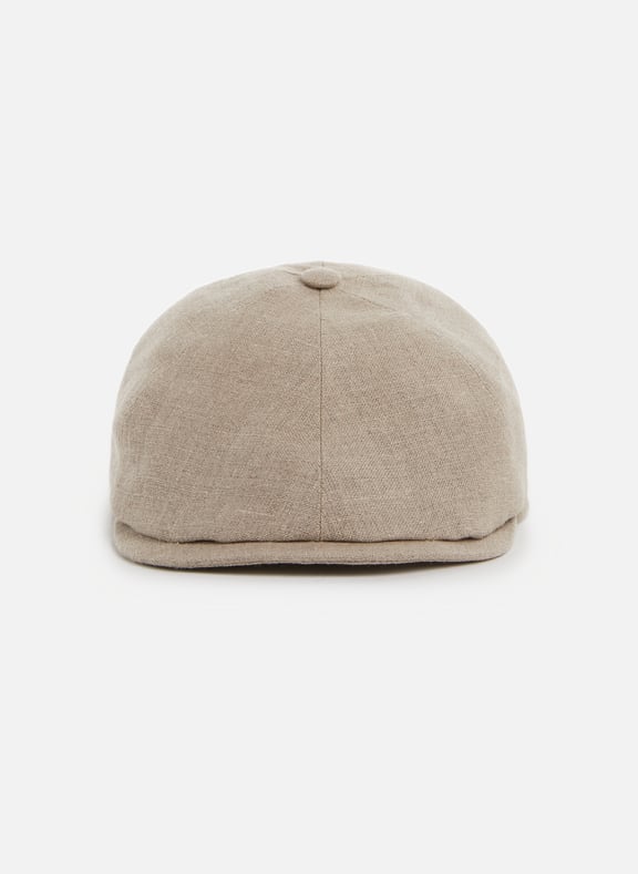 Casquette gavroche en lin Beige by AU PRINTEMPS PARIS AU PRINTEMPS PARIS Casquette gavroche en lin Beige