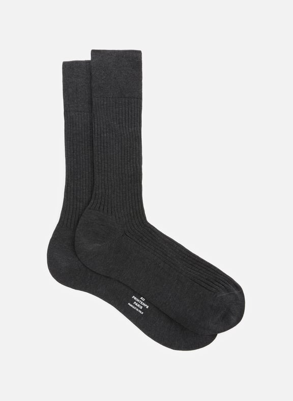 Chaussettes en coton Gris by AU PRINTEMPS PARIS AU PRINTEMPS PARIS Chaussettes en coton Gris