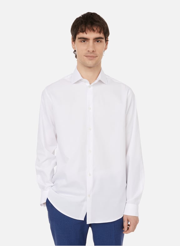 Chemise en coton Blanc by AU PRINTEMPS PARIS AU PRINTEMPS PARIS Chemise en coton Blanc