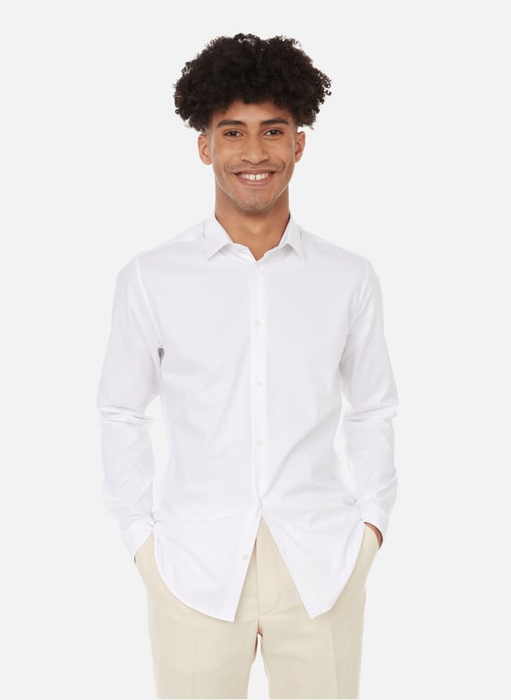 CHEMISE SLIM EN COTON AU PRINTEMPS PARIS pour HOMME Printemps