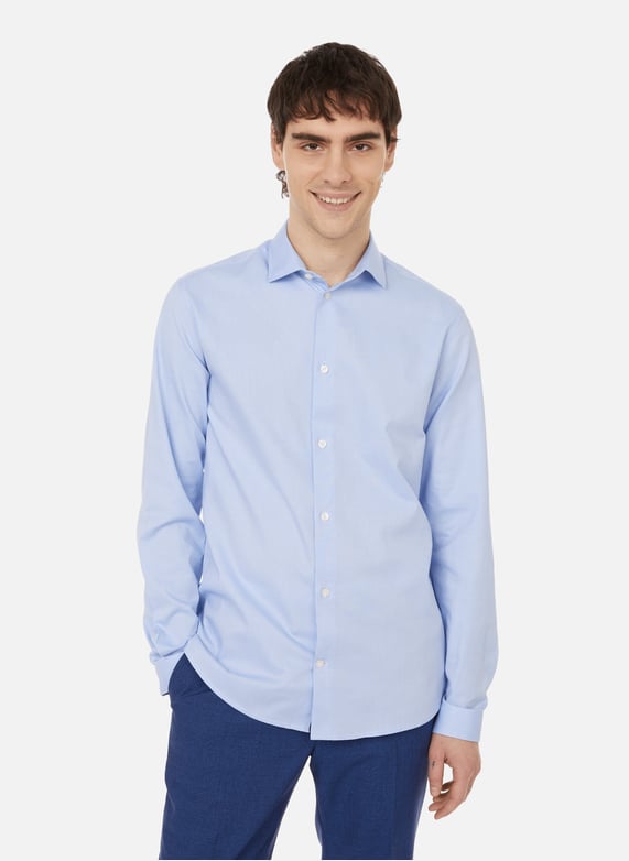 CHEMISE SLIM EN COTON AU PRINTEMPS PARIS pour HOMME Printemps