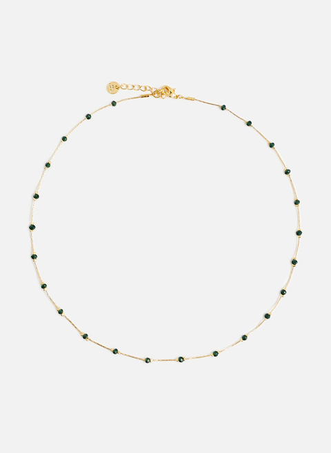 Necklace with pearls VertAU PRINTEMPS PARIS 