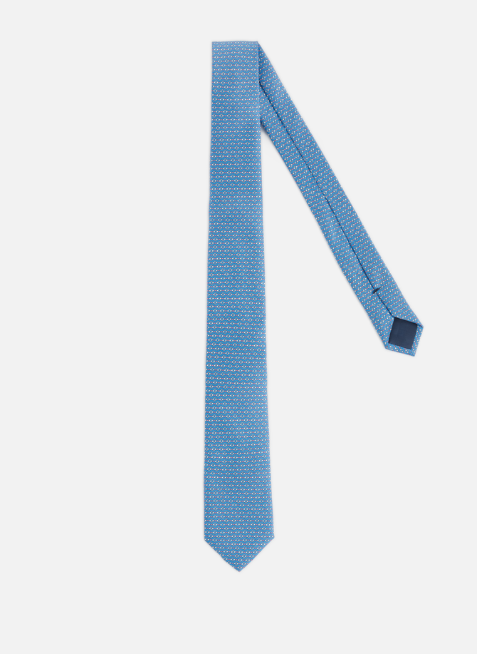 Gemusterte Krawatte aus Seidensatin AU PRINTEMPS PARIS